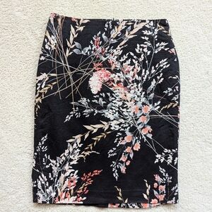 Talbot's spring floral print skirt